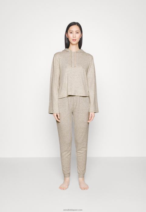 sievietes pidžamas komplekts brūns 2LHT1067 Anna Field