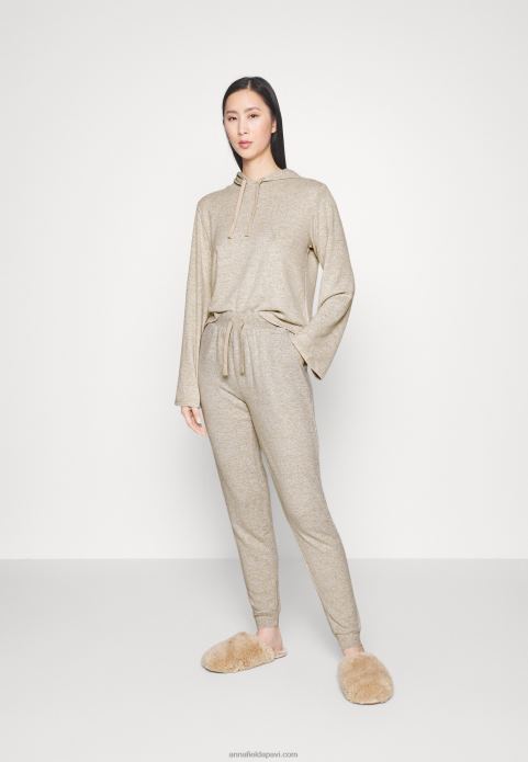 sievietes pidžamas komplekts brūns 2LHT1067 Anna Field