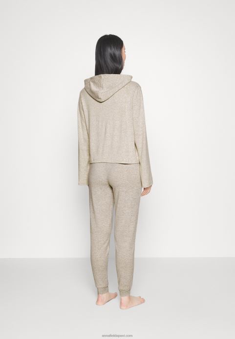 sievietes pidžamas komplekts brūns 2LHT1067 Anna Field