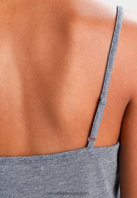 sievietes pidžamas komplekts pelēkbalts/tumši zils 2LHT1060 Anna Field