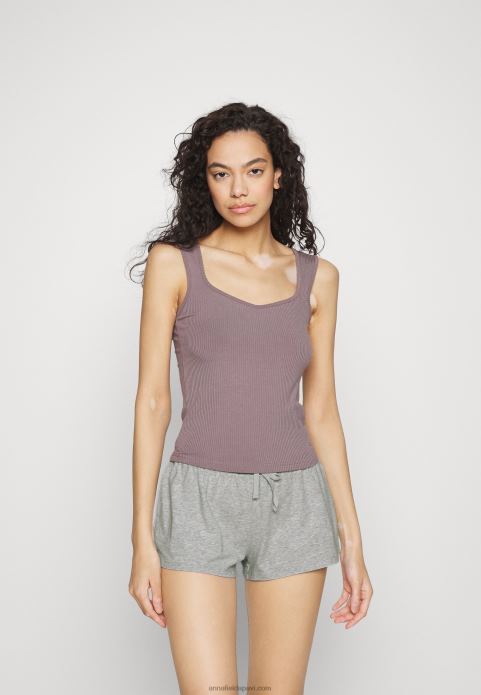 sievietes īsas 2 paciņu pidžamas apakšbikses zilas 2LHT1069 Anna Field