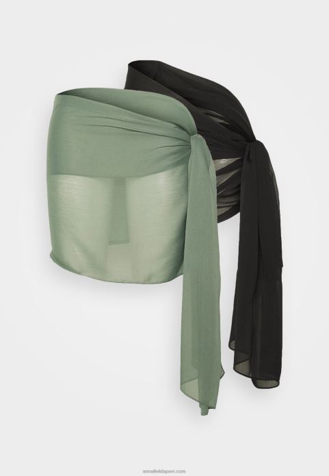 sievietes 2 iepakojumu pludmales aksesuārs haki/melns 2LHT750 Anna Field