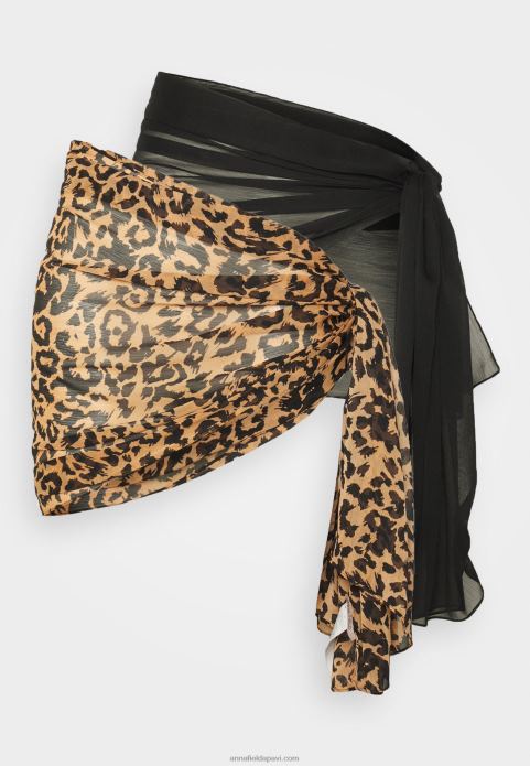 sievietes 2 iepakojumu pludmales aksesuārs melns 2LHT748 Anna Field