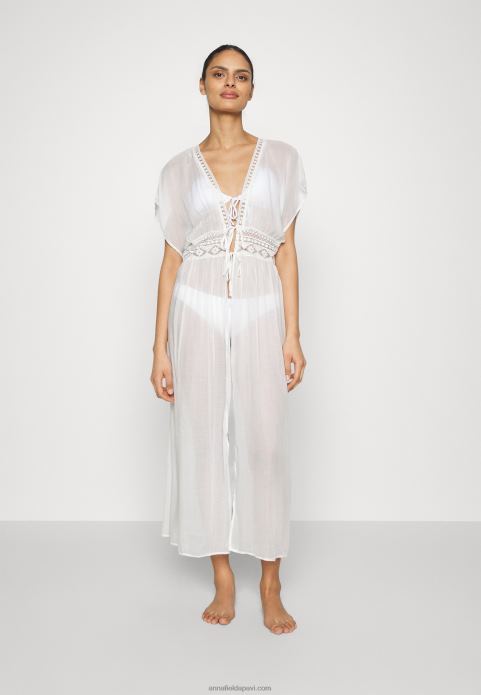 sievietes izšūts vāks 802 melns pludmales aksesuārs 001 balts 2LHT741 Anna Field