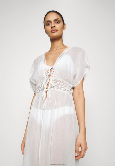 sievietes izšūts vāks 802 melns pludmales aksesuārs 001 balts 2LHT741 Anna Field