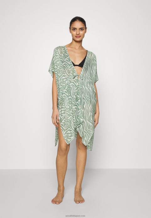 sievietes pludmales aksesuārs haki/balts 2LHT753 Anna Field