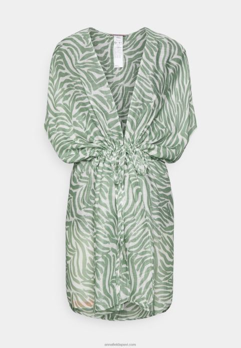 sievietes pludmales aksesuārs haki/balts 2LHT753 Anna Field