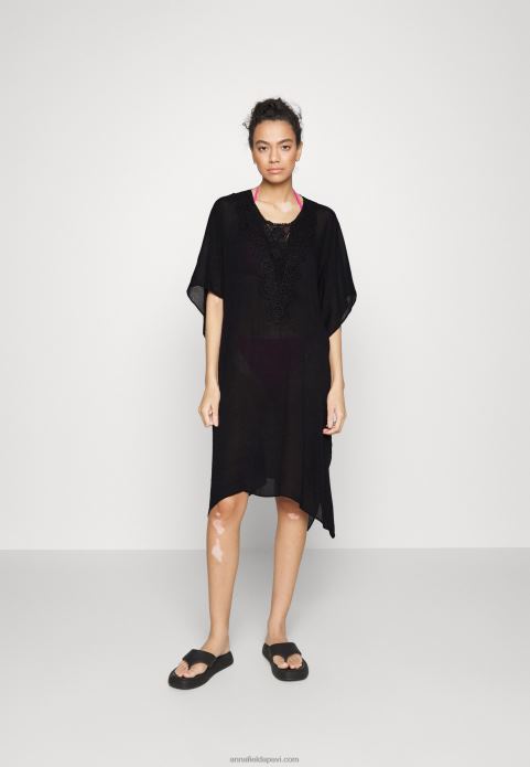 sievietes pludmales aksesuārs melns 2LHT743 Anna Field