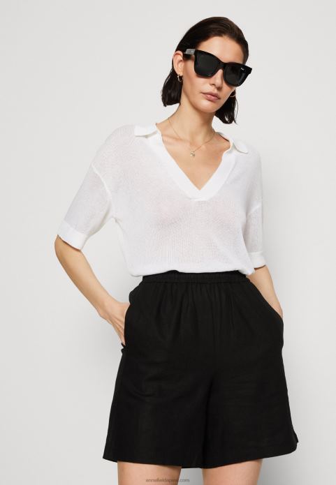 sievietes lina mix šorti melni 2LHT858 Anna Field