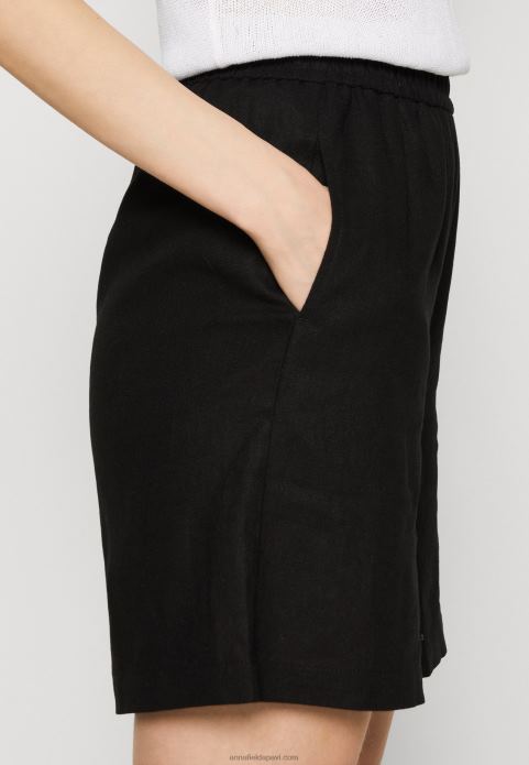 sievietes lina mix šorti melni 2LHT858 Anna Field
