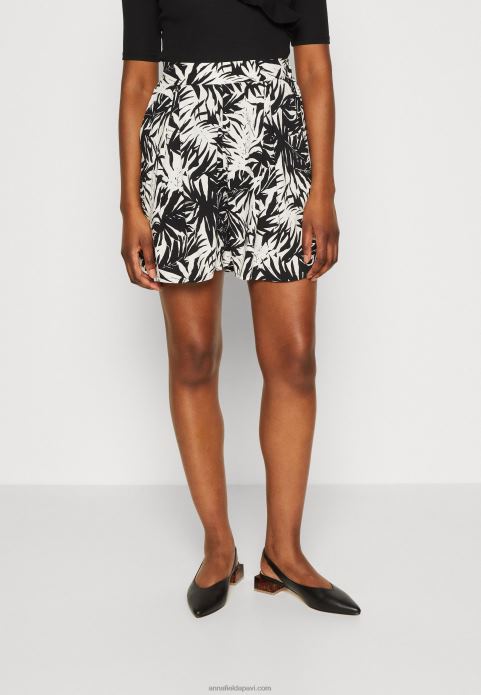sievietes šorti melni/balti 2LHT860 Anna Field