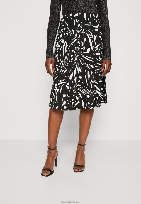 sievietes a-line svārki melni/balti 2LHT788 Anna Field