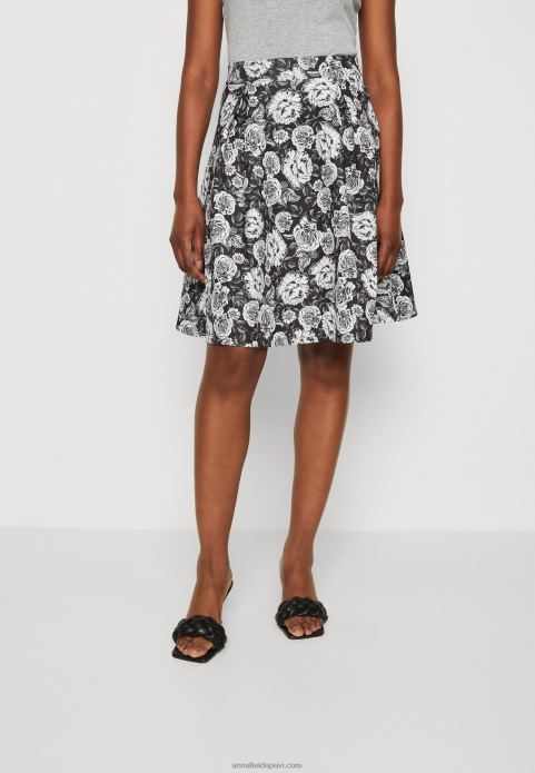 sievietes kroku svārki melni/balti 2LHT777 Anna Field