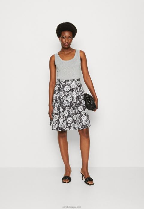 sievietes kroku svārki melni/balti 2LHT777 Anna Field