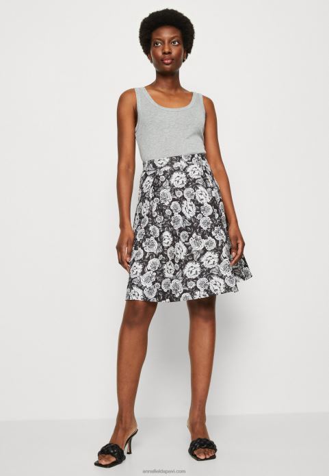 sievietes kroku svārki melni/balti 2LHT777 Anna Field