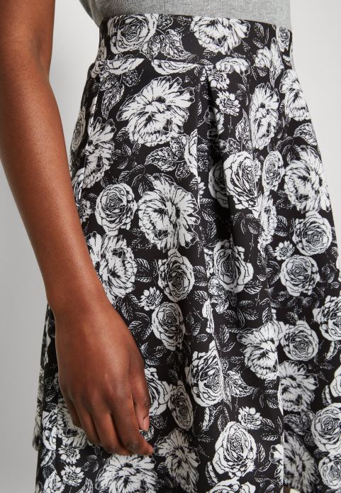 sievietes kroku svārki melni/balti 2LHT777 Anna Field