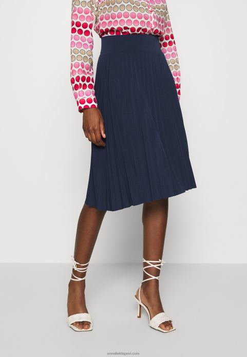 sievietes plisse a-line mini svārki a-line svārki jūras zila 2LHT774 Anna Field