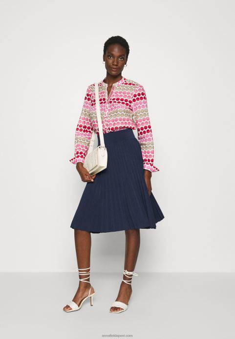 sievietes plisse a-line mini svārki a-line svārki jūras zila 2LHT774 Anna Field