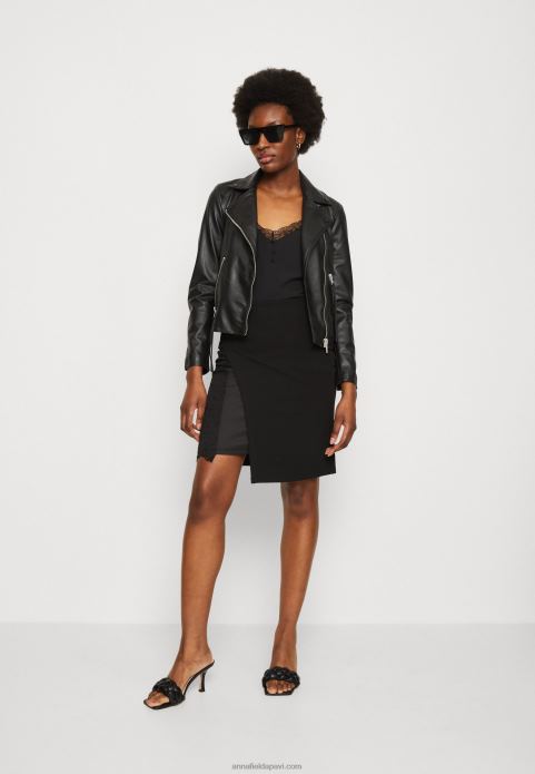 sievietes zīmuļu svārki melni 2LHT799 Anna Field