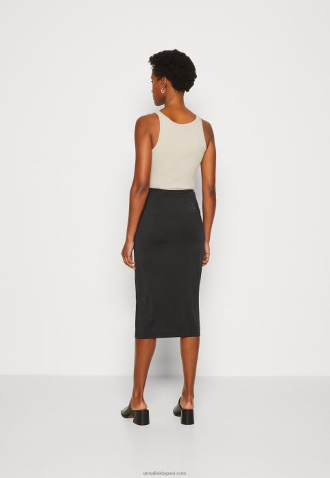 sievietes zīmuļu svārki melni 2LHT802 Anna Field