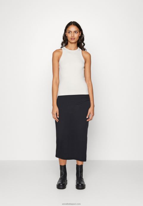 sievietes zīmuļu svārki melni 2LHT811 Anna Field