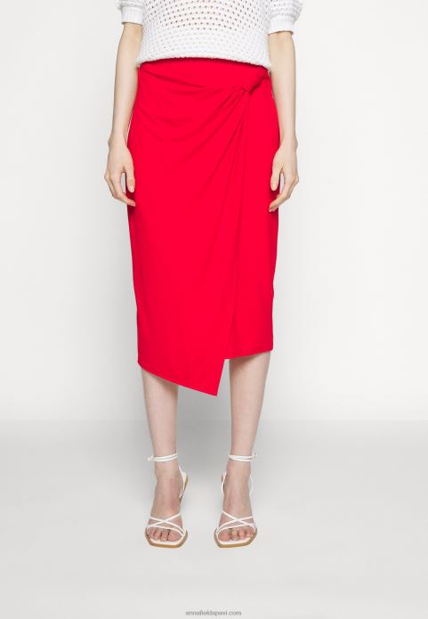 sievietes zīmuļu svārki sarkani 2LHT796 Anna Field