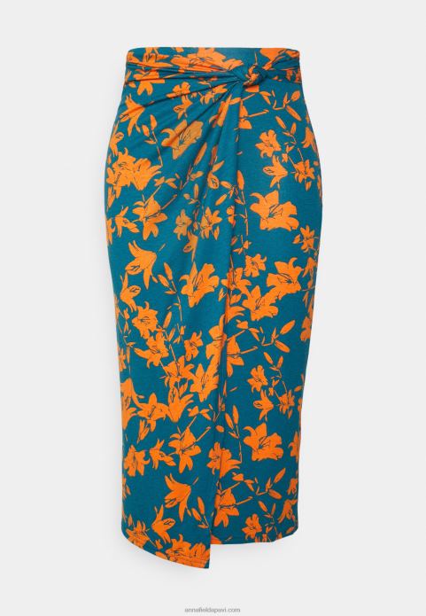 sievietes zīmuļu svārki zili 2LHT795 Anna Field