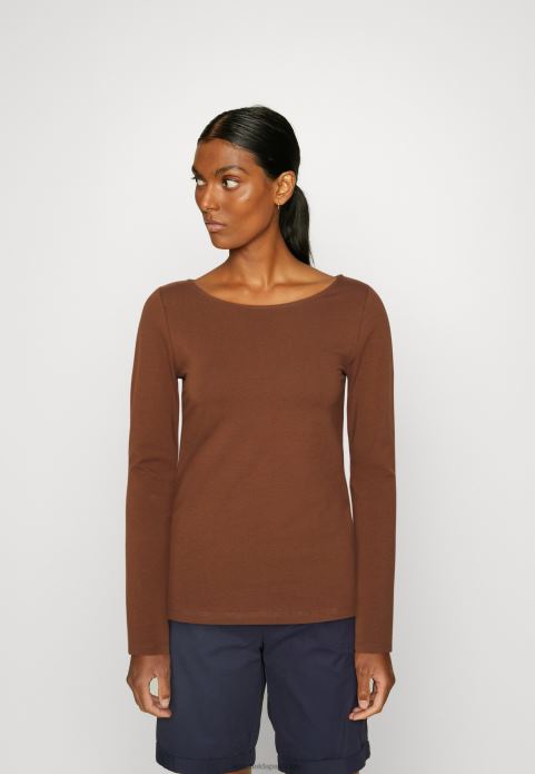 sievietes 2 iepakojums ar garām piedurknēm brūns/balts 2LHT584 Anna Field