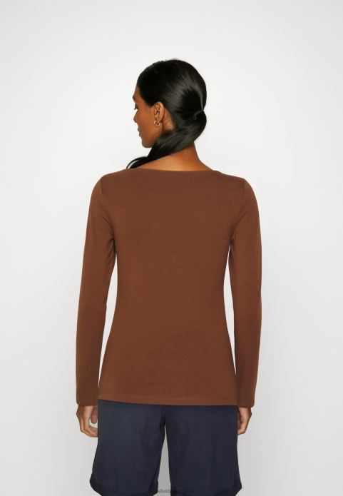 sievietes 2 iepakojums ar garām piedurknēm brūns/balts 2LHT584 Anna Field