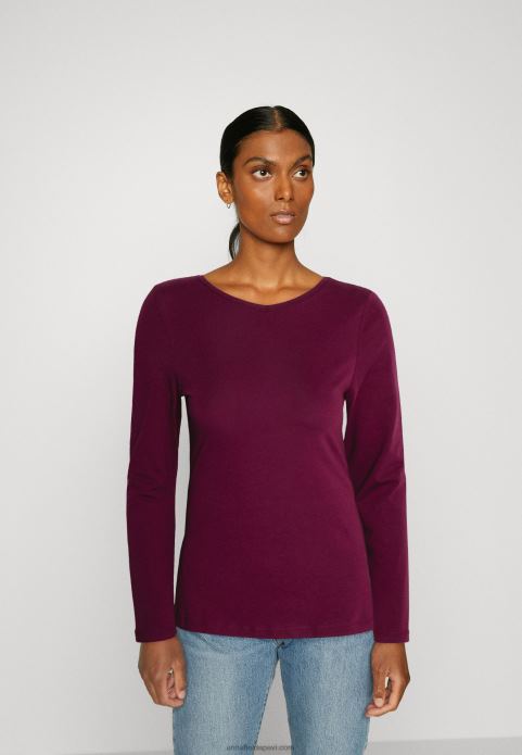 sievietes 2 iepakojums ar garām piedurknēm tumši sarkans/melns 2LHT589 Anna Field