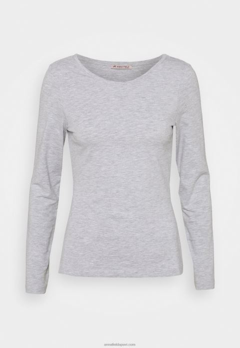 sievietes 2 iepakojums ar garām piedurknēm tumši zils/raibs gaiši pelēks 2LHT522 Anna Field