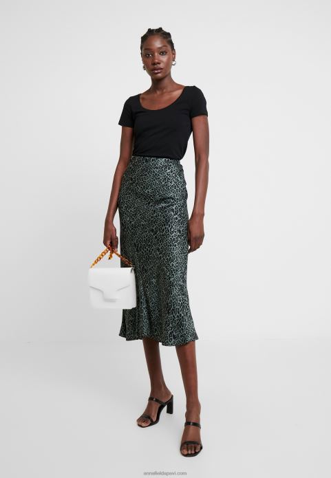 sievietes 2 iepakojumu pamata t-krekls melns 2LHT318 Anna Field