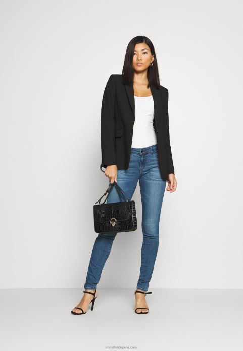 sievietes 2 iepakojumu tops balts/melns 2LHT438 Anna Field