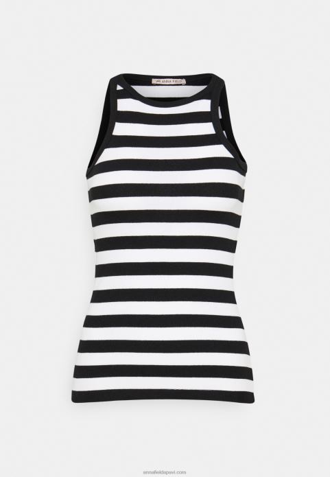 sievietes 2 iepakojumu tops melns 2LHT383 Anna Field