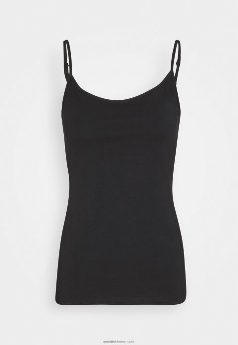 sievietes 2 iepakojumu tops melns 2LHT452 Anna Field