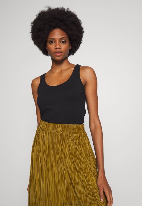 sievietes 2 iepakojumu tops melns 2LHT508 Anna Field