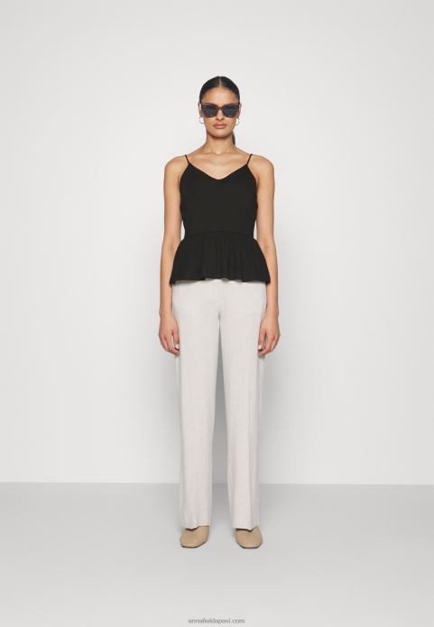 sievietes 2 iepakojumu tops melns/balts 2LHT427 Anna Field