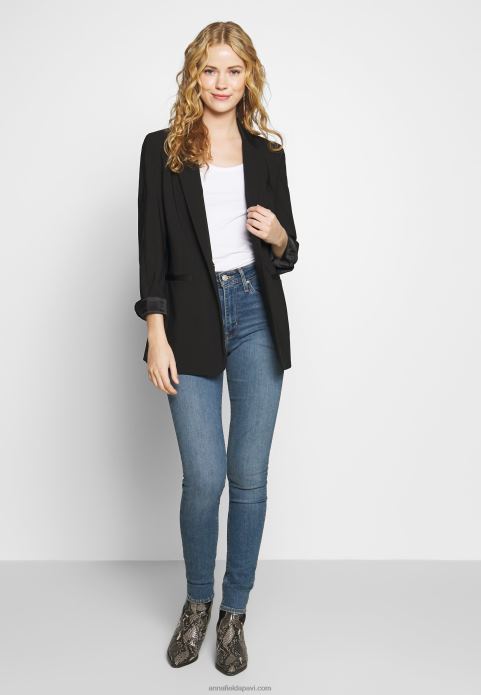 sievietes 2 iepakojumu tops melns/balts 2LHT442 Anna Field