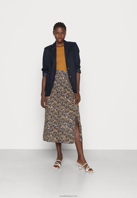 sievietes 2 iepakojumu tops melns/haki 2LHT401 Anna Field