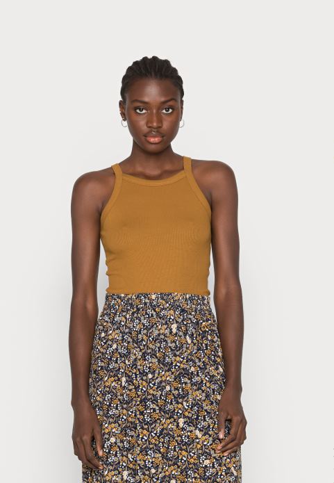 sievietes 2 iepakojumu tops melns/haki 2LHT401 Anna Field