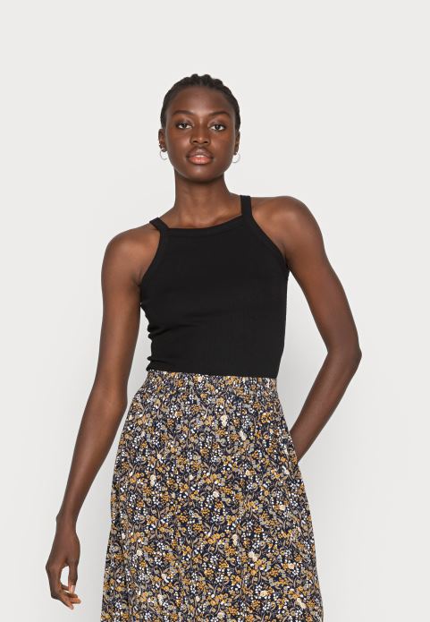 sievietes 2 iepakojumu tops melns/haki 2LHT401 Anna Field