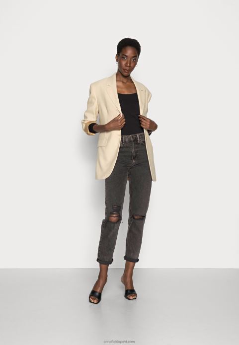 sievietes 2 komplekts ar garām piedurknēm melns/melns 2LHT524 Anna Field