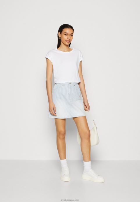 sievietes 3 iepakojuma pamata t-krekls balts/raibs gaiši pelēks 2LHT344 Anna Field