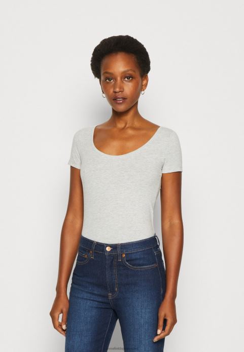 sievietes 3 iepakojuma pamata t-krekls violets/balts/raibs gaiši pelēks 2LHT264 Anna Field