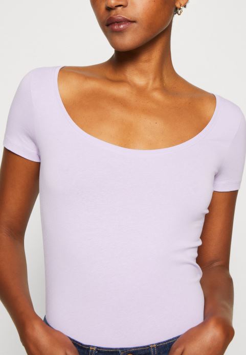 sievietes 3 iepakojuma pamata t-krekls violets/balts/raibs gaiši pelēks 2LHT264 Anna Field