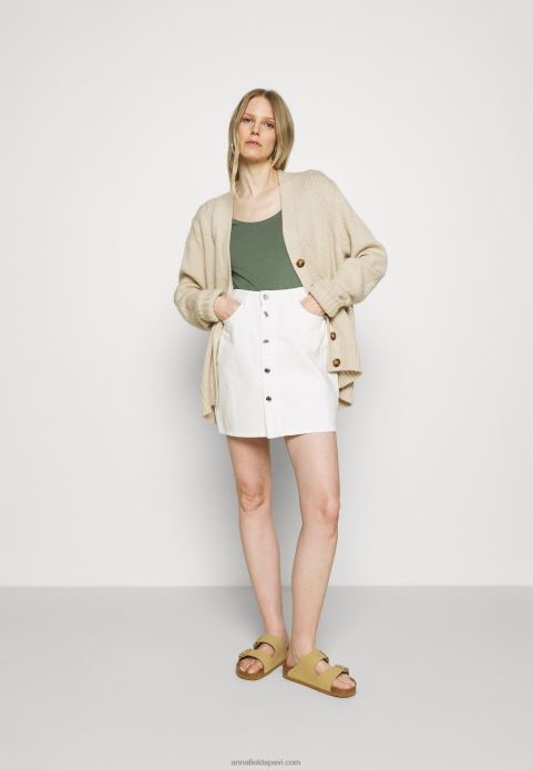 sievietes 3 iepakojumu pamata t-krekls balts/raibs gaiši pelēks/gaiši zaļš 2LHT342 Anna Field