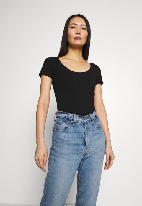 sievietes 3 iepakojumu pamata t-krekls melns 2LHT273 Anna Field