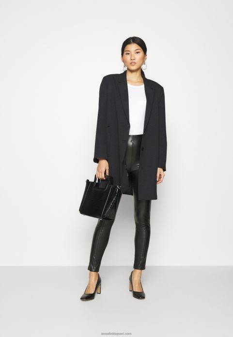 sievietes 3 komplekts ar garām piedurknēm melns/balts/raibs gaiši pelēks 2LHT543 Anna Field