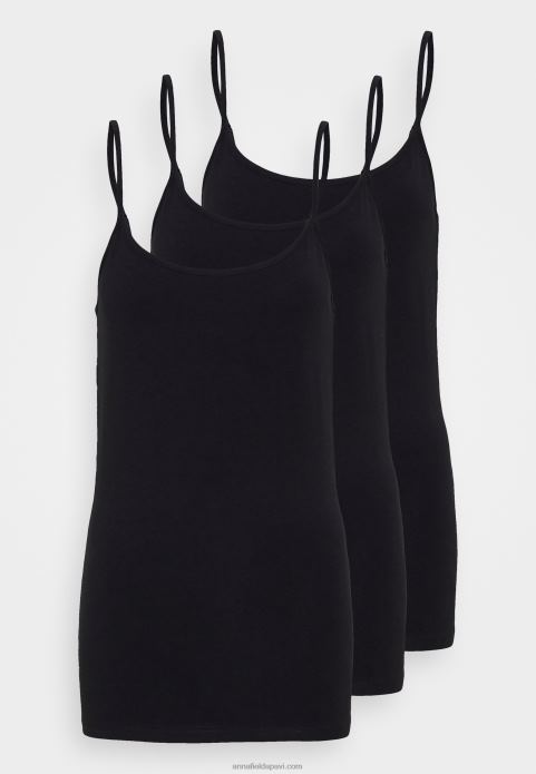 sievietes 3er pack top melns/melns/melns 2LHT483 Anna Field