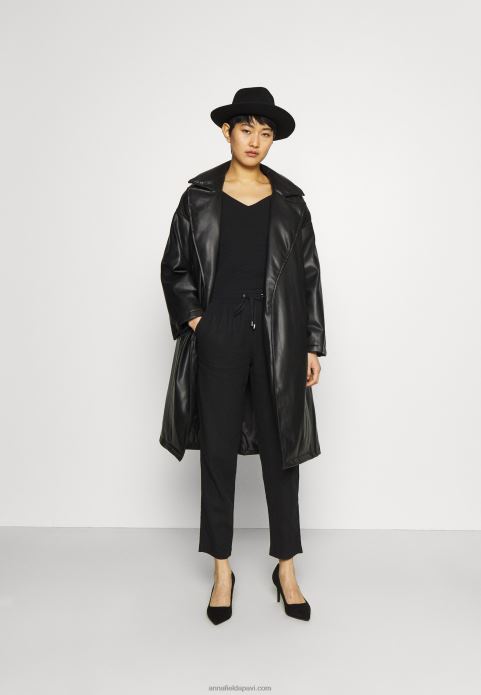 sievietes 5 paciņu tops melns 2LHT485 Anna Field